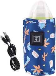 Portable USB Baby Bottle Warmer – Universal Insulated Milk Heater Sleeve for Travel and Home Use (Without Feeder)
