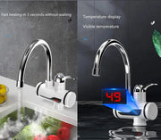 Instant Hot Water Electric Tap | Digital Display Water Heater Faucet with Shower Head for Kitchen & Bathroom